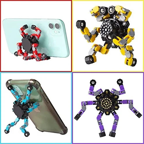 Spinner Transformável – Brinquedo Fidget (Pack com 4)
