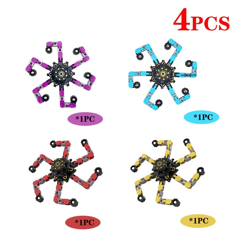 Spinner Transformável – Brinquedo Fidget (Pack com 4)