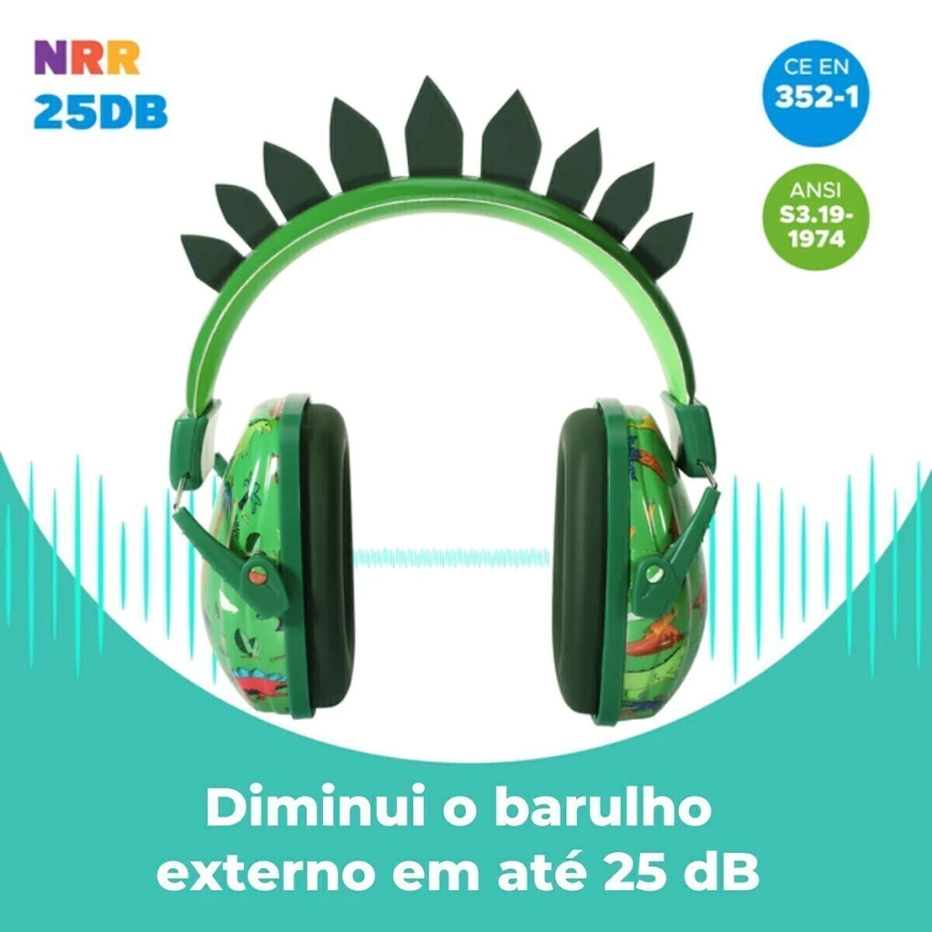 Protetor Auricular Infantil – Dos 3 aos 14 anos (-26 dB)