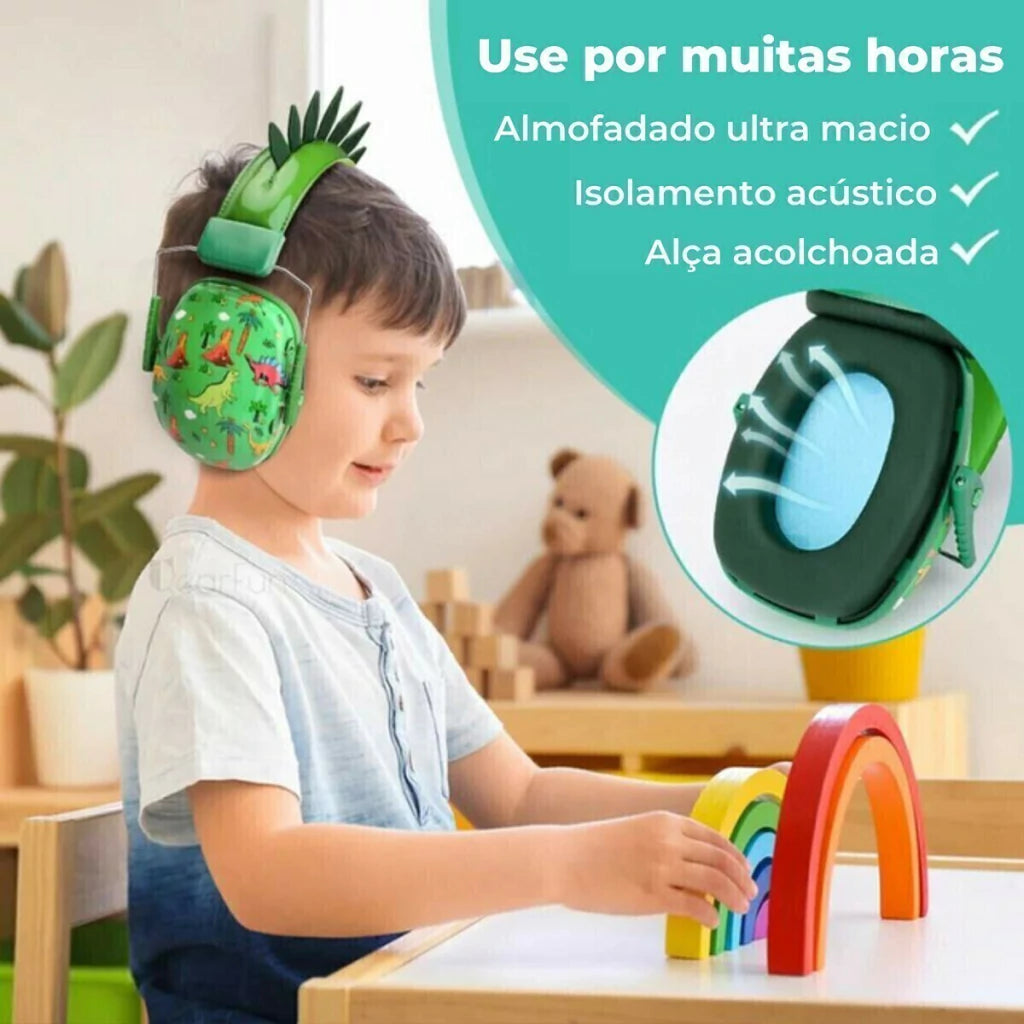 Protetor Auricular Infantil – Dos 3 aos 14 anos (-26 dB)