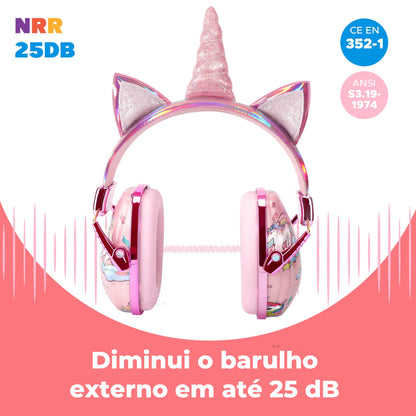 Protetor Auricular Infantil – Dos 3 aos 14 anos (-26 dB)