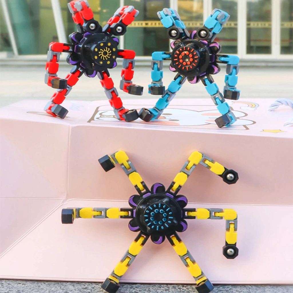 Spinner Transformável – Brinquedo Fidget (Pack com 4)