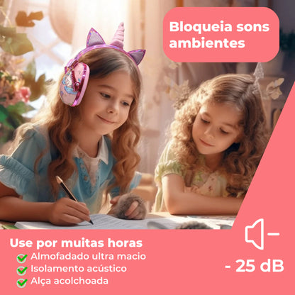 Protetor Auricular Infantil – Dos 3 aos 14 anos (-26 dB)