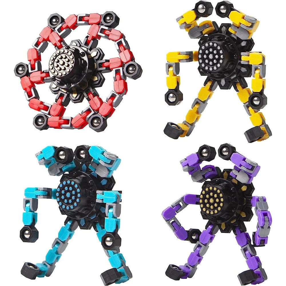Spinner Transformável – Brinquedo Fidget (Pack com 4)